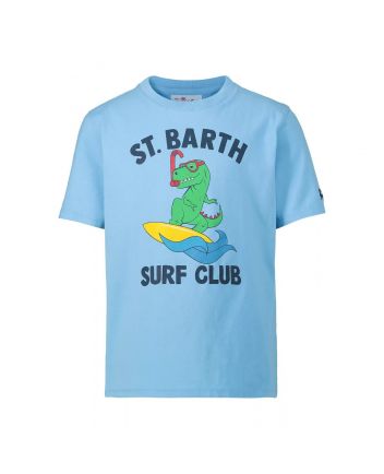 Boy Scuba Surf Dino Print T-shirt