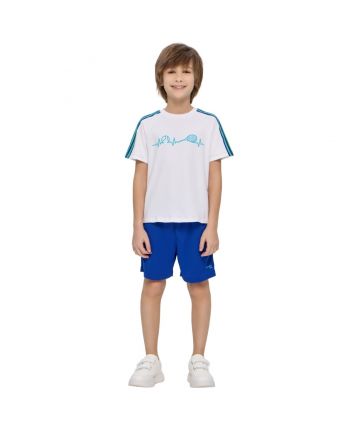 Boy White Printed T-shirt