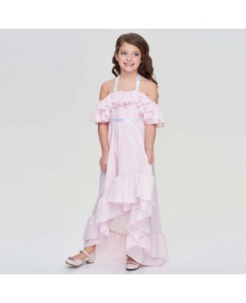 Flying Cut Smart Dress,Soft Pink