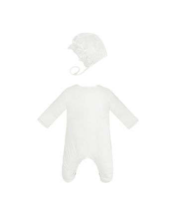 Lace Smart Set (Overall and Bonnet), ecru(56)