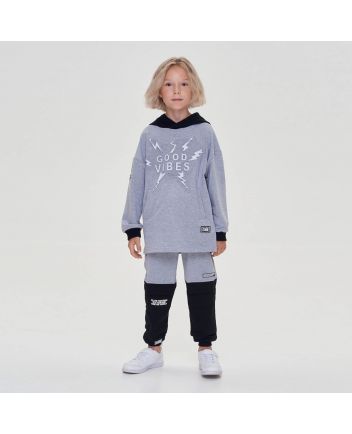 Combined Footer Trousers, grey/black