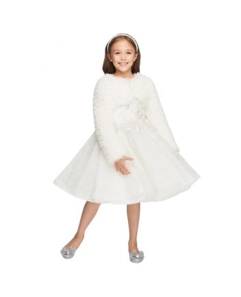 Fluffy Knitted Bolero, ecru(128)