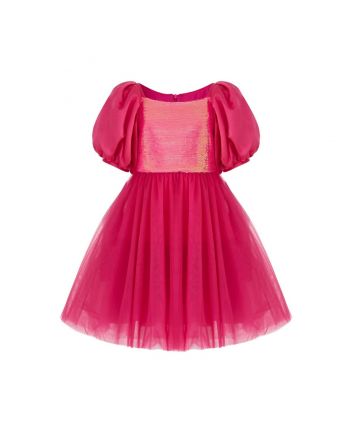 Sequins Coctail Dress, magenta