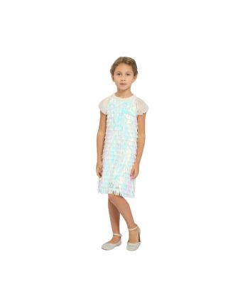 Drops -Sequins Coctail Dress, ecru