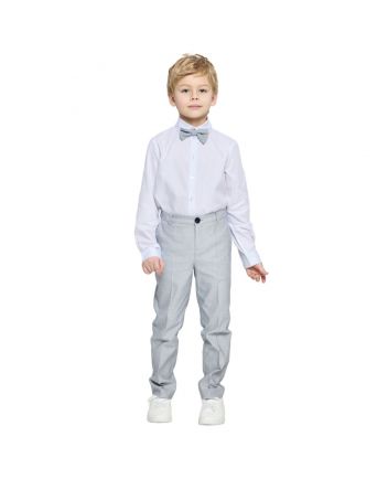 Trousers, grey melange