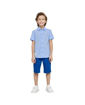 Striped Shirt, white blue