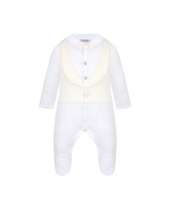 Boy Cream Solid Outfits