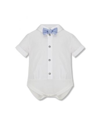 Bow-tie Bodysuit, white