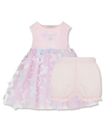 Girl Pink Embroidered Dresses