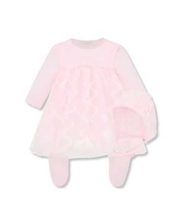 Girl Pink Solid Print Outfits