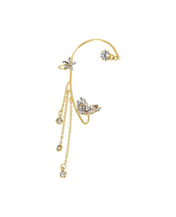 Girl Gold Silver Crystal Logo Accessories