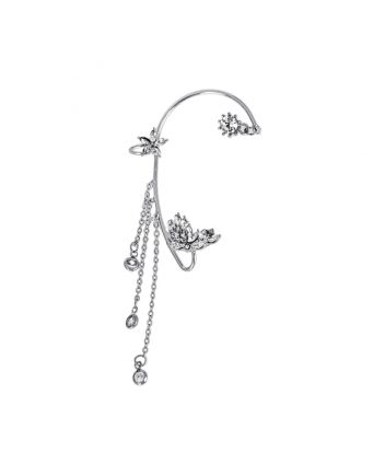 Girl Silver Silver Crystal Logo Accessories