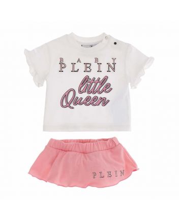 Baby Plein Little Queen T-shirt & Skirt Set
