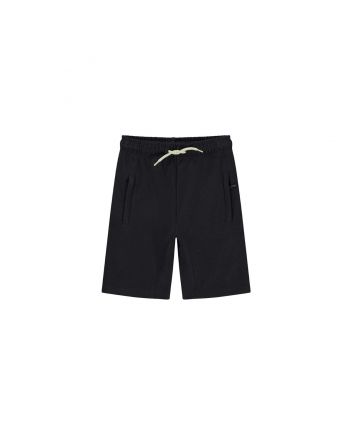 Boys Black Cotton Jersey Shorts
