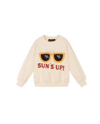 Off White Slogan Print Organic Cotton Sweatshirt