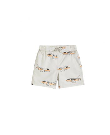 Boys Grey Airplanes Swim Shorts
