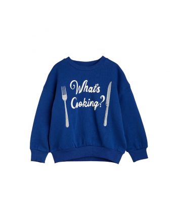 Kids Blue What's Cooking Print Sweatshirt