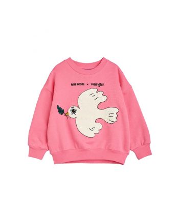 Girls Pink Peace Dove Sweatshirt