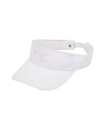 Girl White Printed Visor