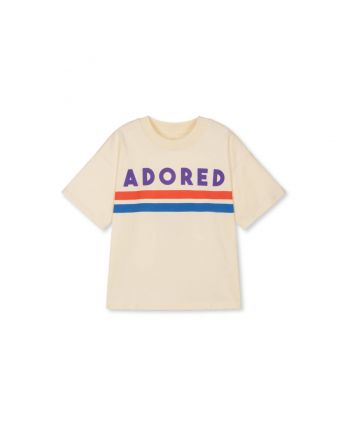 Ivory Organic Cotton Slogan T-Shirt