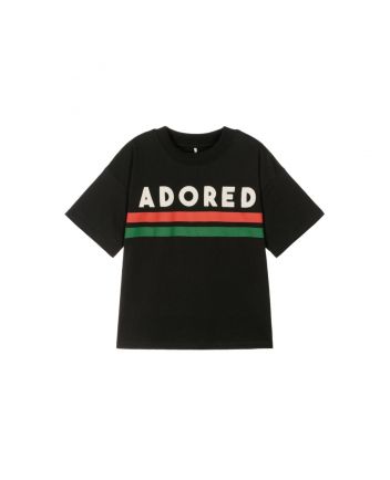 Black Organic Cotton Slogan T-Shirt