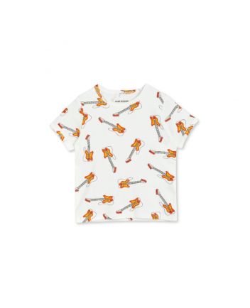 White Organic Cotton Guitar T-shirt