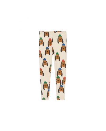 Ivory Organic Cotton Hound Dog Leggings