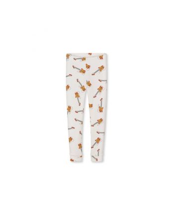White Organic Cotton Guitar Leggings