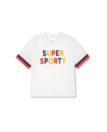 White Organic Cotton Sporty T-Shirt