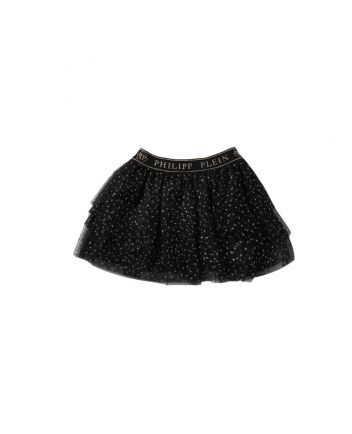 Girls Black Skirt With Logo