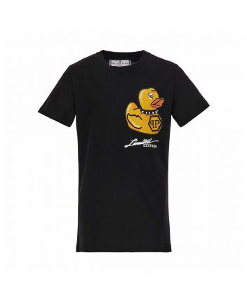Girls Philipp Plein Duck Logo T-shirt