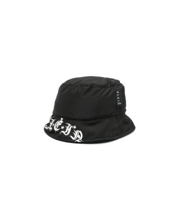 Black Logo Print Hat
