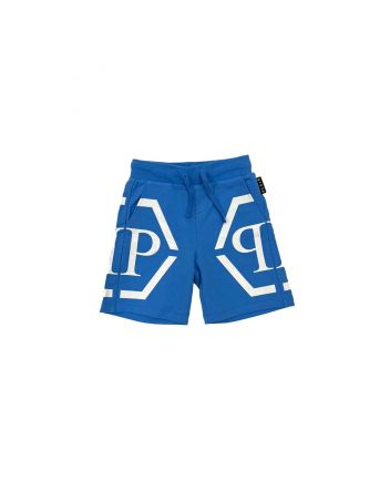 Blue Logo Bermuda Shorts