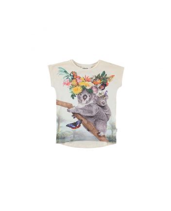 Girls Beige Koala T-Shirt