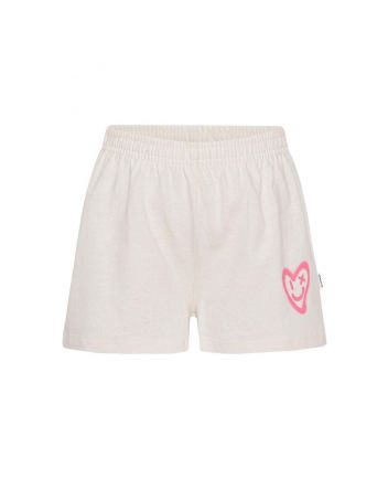 Girls Off-White Heart-Print Shorts