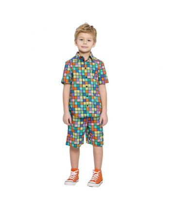 Shirt and Shorts Set, branded print