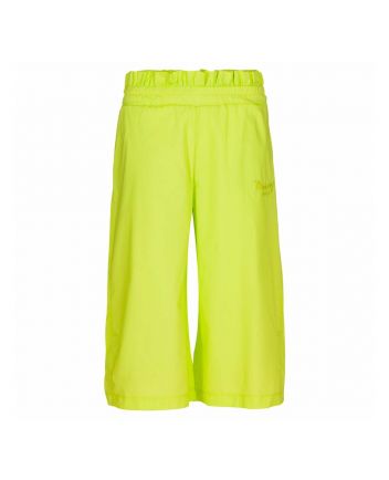 Green Broad Leg Pants
