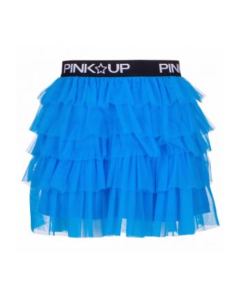 Blue Ruffle Skirt