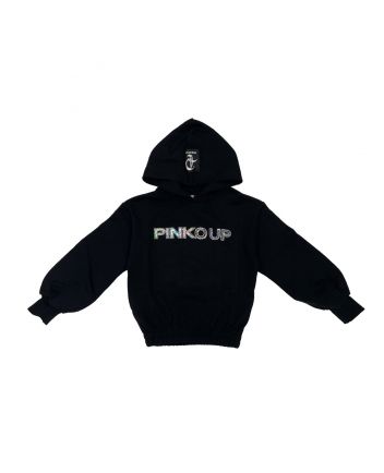 Black Logo Hoodie For Girls