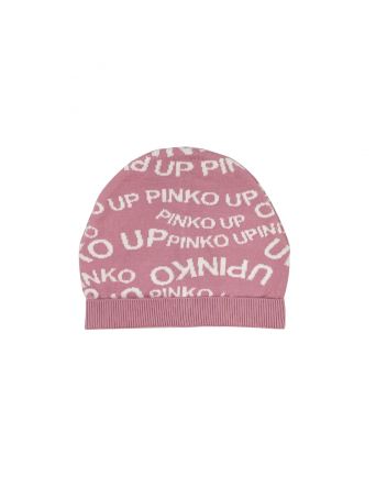 Pink Logo Print Hat For Girls