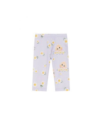 Baby Girls Purple Cotton Disney Leggings