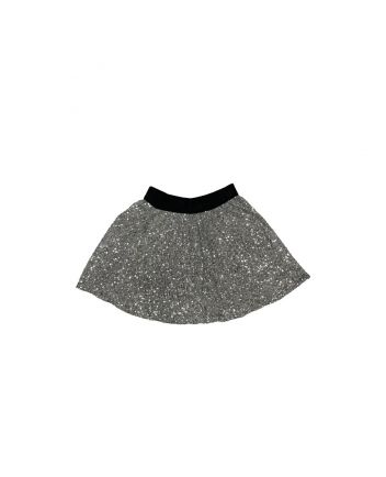 Silver Sequins Skirt Girl