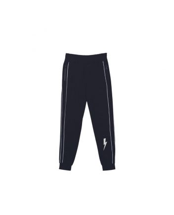 Boy Logo Print Cotton Track Pants