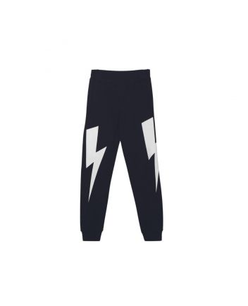 Boy Lightning Print Track Pants