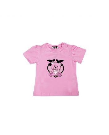 Girl Pink Cotton T-Shirt