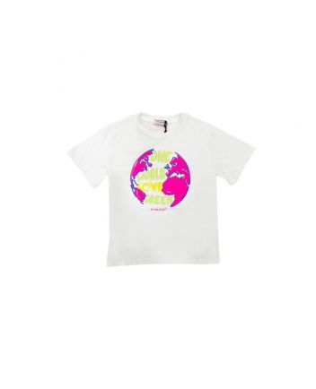 Girl White Cotton T-Shirt