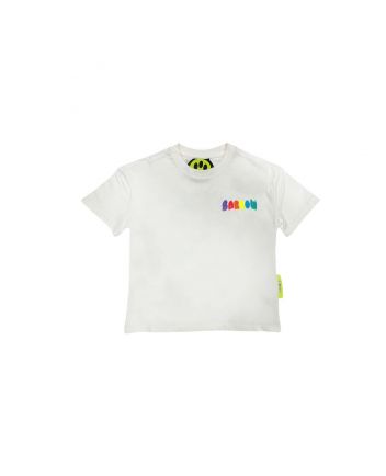 Barrow Kids Logo-Print White T-Shirt