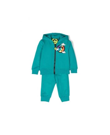 Barrow Kids Logo-Print Zip-Up Hoodie Tracksuit Set