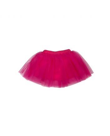 Girl Pink Cotton Logo Print Skirt