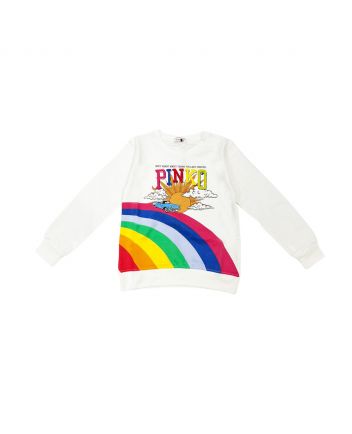 Girl White Full Sleeve Sweatshirt